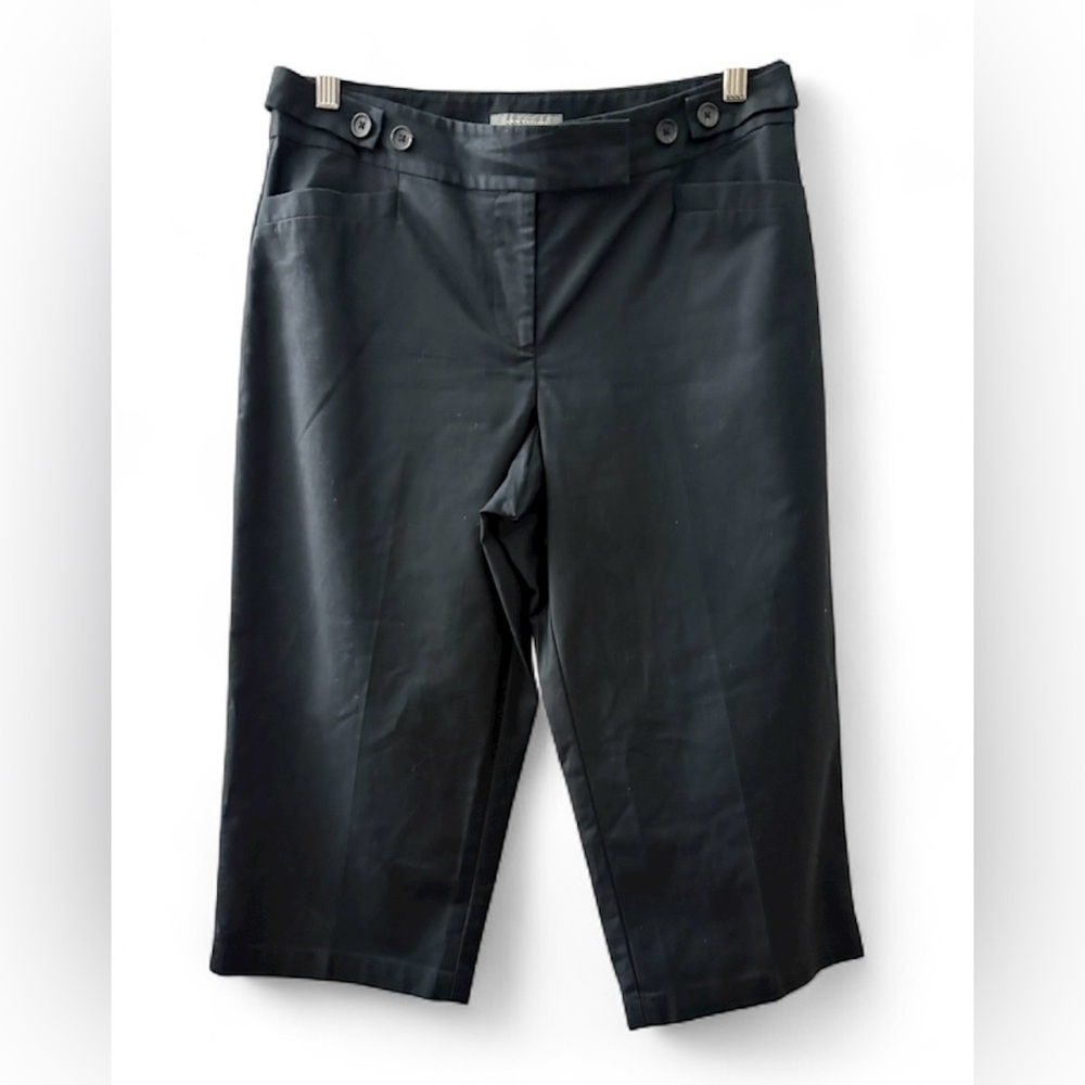 ANN TAYLOR Black Mid Rise Margo Curvy Cropped Pants Women’s Size 6